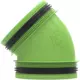 Conector Duco 45° con goma D160/D160 (M/M)