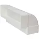 Plástico rectangular codo vertical 90° 220x90mm - KLV29-90