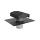 Campana de ventilación Econox CTM 200 mm aluminio antracita con collar antipenetración