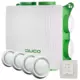 DucoBox Silent 2.0 400 m³/h + control RF + 4 válvulas - tapón de seguridad