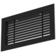 Rejilla de aluminio - con muelles de fricción - 400x150 mm - RAL 9005