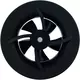 Ventilador de baño Solara con impulsor de calor - 100 mm de diámetro - Negro mate