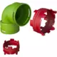 Conector de 90° codo Ubbink Air Excellent 23C