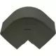 Optimalduct Climclick Codo exterior acodado 80x60 mm RAL 7016 Antracita