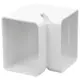 Codo interior ClimaConnect para conducto de montaje 75 mm - RAL 9010