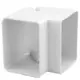 Codo exterior ClimaConnect para conducto de montaje 75 mm - RAL 9010