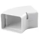 ClimaConnect 45° codo plano para conducto de montaje 100 mm - RAL 9010