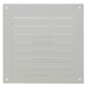 Rejilla exterior cuadrada 150x150mm aluminio - RAL9010