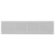 Rejilla 500x150mm aluminio - RAL9016