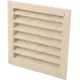 Rejilla exterior de aluminio 100x100 mm - RAL 1015