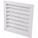 Rejilla exterior aluminio 100x100 mm - RAL 9016