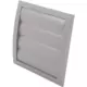 Rejilla de ventilación de sobrepresión de lamas de 190x190 de diámetro: 125 gris - ND12ZP