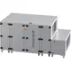Cajas de tratamiento de aire Maxivent WTW con intercambiador de calor de contracorriente de 7600 m³/h con batería DX, horizontal a la derecha - PHE 7600 H ODJR T 02