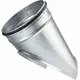 Pieza de sillín Ø 315 mm - 125 mm (45°) - Galvanizada