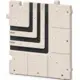 Codo de 90 grados Ergovent para rejillas lineales modulares encajables con 3 ranuras