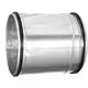 Conexión deslizante alargada para tubo helicoidal de ø 315 mm (galvanizada)
