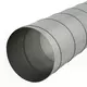Tubo helicoidal Ø 125mm longitud 1,5 metros - Galvanizado - a medida RAL7035