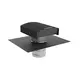 Campana de ventilación Econox CTM Ø 160 mm aluminio antracita con collar antipenetración