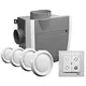Paquete Vasco C400 Basic RF LE 400 m³/h + sensor de humedad + control RFT + 4 válvulas