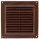 Rejilla de ventilación cuadrada con rejilla 150x150 marrón - VR1550B