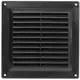Rejilla de ventilación cuadrada 150x150 mm negro - VR1515M