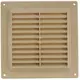 Rejilla de ventilación cuadrada con rejilla 150x150 beis - VR1515Y