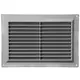 Rejilla de ventilación rectangular con rejilla 250x170 gris - VR2517P