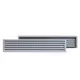 Rejilla de plástico 450x92 mm gris - VR459P