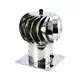 Extractor de baño impulsado por viento Cowl 150 mm de acero inoxidable, incl. soporte aislado - 65m3/h