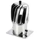 Extractor de baño impulsado por viento Oblong 150 mm de acero inoxidable, incl. soporte aislado - 325m3/h