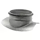 Injerto Ø 100mm - 80mm (90°) - Galvanizado
