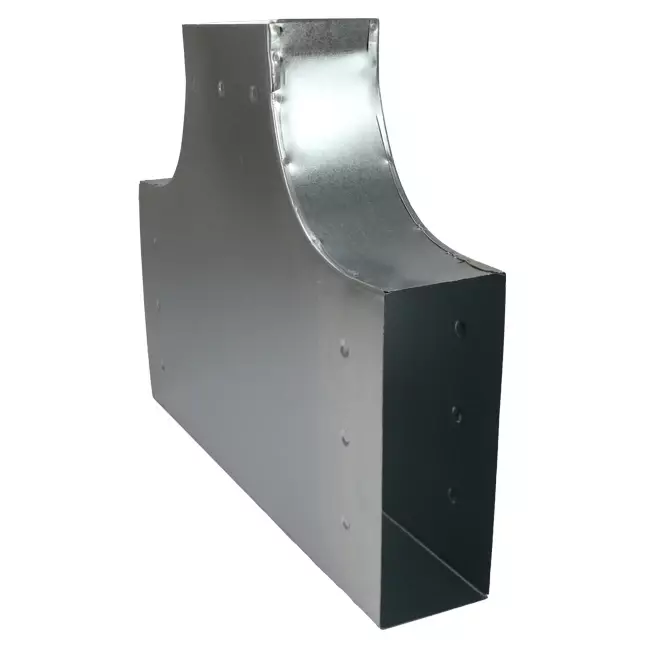 Pieza en T 90 grados 300x80 mm - 170x80 mm para canalización