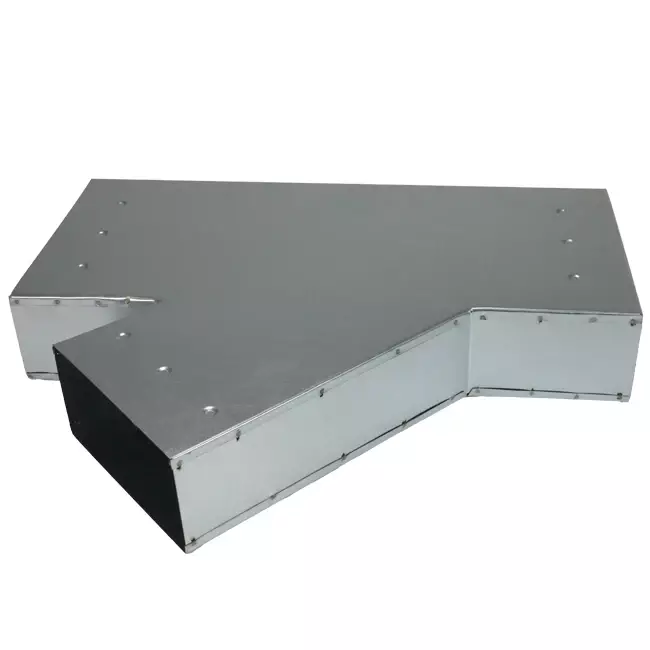 Pieza en T 45 grados 220x80 mm - 170x80 mm para canalización