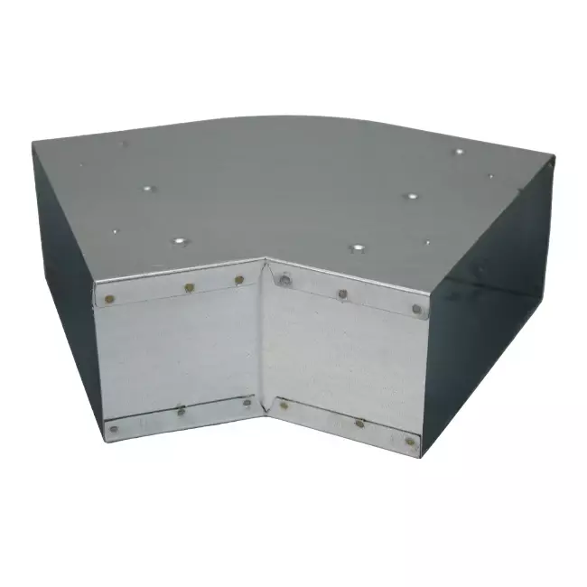 Curva 45 grados 170x80 mm horizontal para conductos