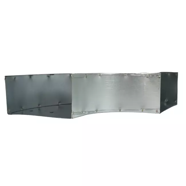 Curva 90 grados 170x80 mm horizontal para conductos