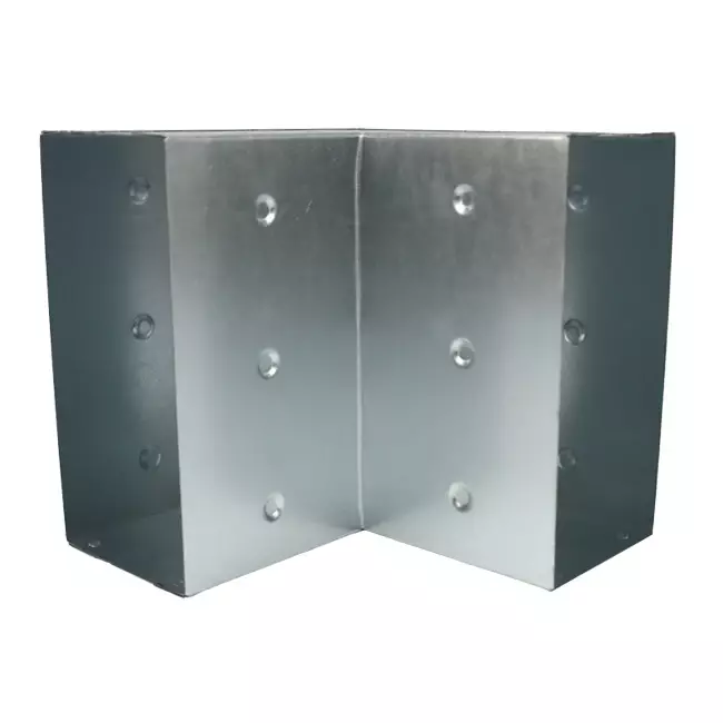 Curva 90 grados 170x80 mm vertical para canal de vertido