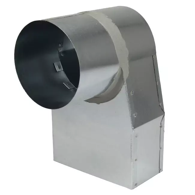 Tubo ángulo 170x80 mm a diámetro 160 mm mm para canalización
