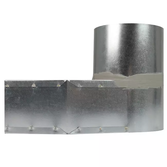 Tubo ángulo 170x80 mm a diámetro 160 mm mm para canalización