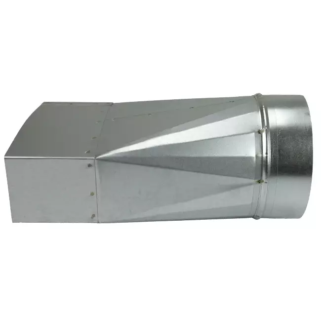 Adaptador de 170x80 mm a 160 mm de diámetro para conductos