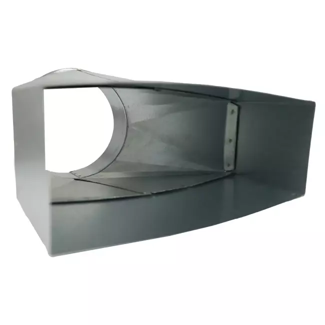 Adaptador de 170x80 mm a 160 mm de diámetro para conductos