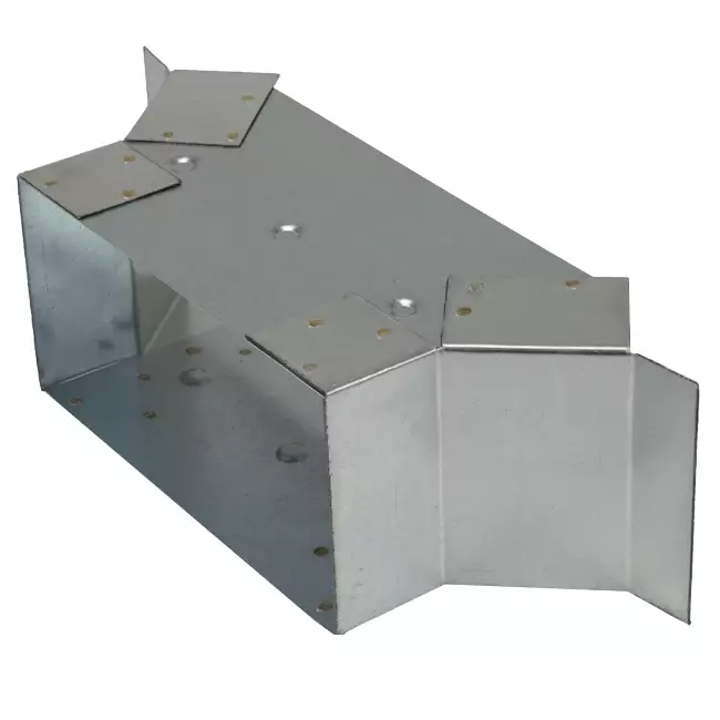 Conexión lateral 170x80 mm para conducto de humos