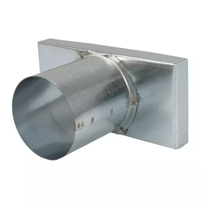 Tapa 170x80 mm con conexión de 80 mm de diámetro para conducto de humos