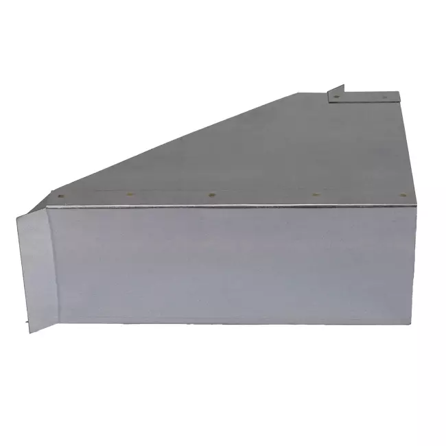 Conexión lateral 170x80 mm 45 grados para conductos