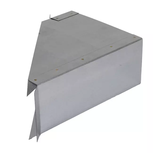 Conexión lateral 170x80 mm 45 grados para conductos
