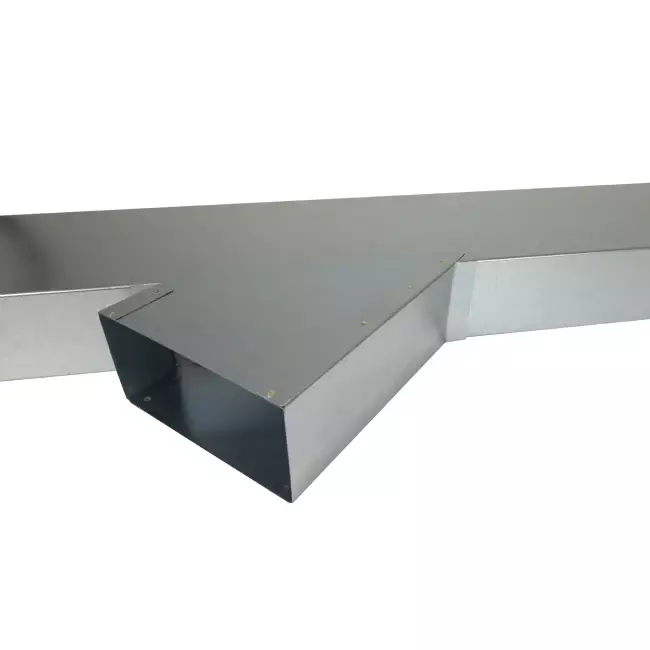 Conexión lateral 170x80 mm 45 grados para conductos