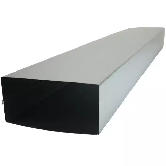 Canal fundido galvanizado 170x80 mm por longitud 1500 mm