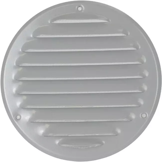 Rejilla de ventilación metálica redonda Ø 125mm gris - MR125P - RAL9006