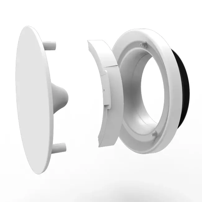 Vent-Axia Uniflexplus RV Válvula de suministro y vaciado regulable de 100 mm - blanco