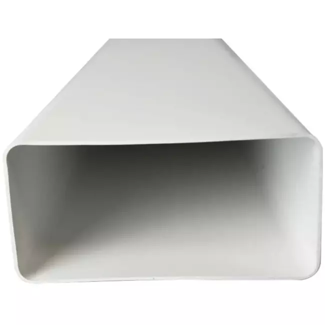 Conducto rectangular de plástico 110x55 mm longitud = 1 metro - K-1