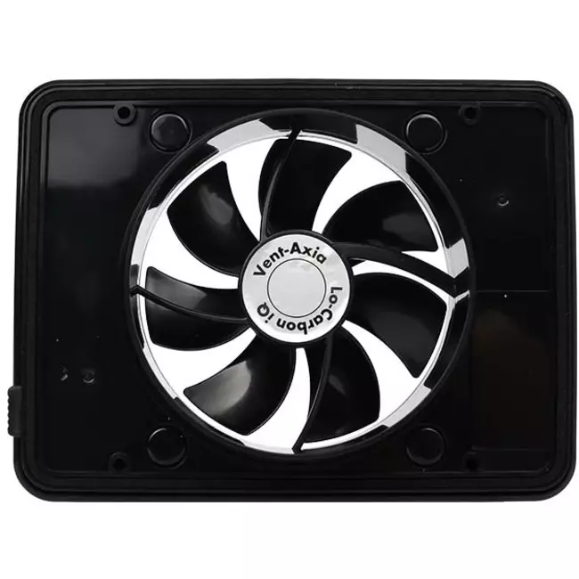 Extractor de baño Vent-Axia Lo-Carbon iQ de diseño plano NEGRO Ø 100 - 125 mm